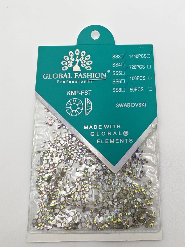 Global Fashion Chameleon Straz Taş Karışık Boy SS3-SS8 (1440 Adet)