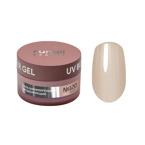 Runail Expert UV Builder Gel No:120 - 50 g - Old Money – Yarı Şeffaf